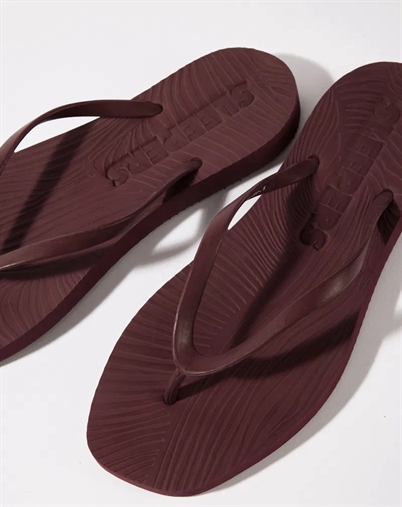 Tapered Flip Flops - Burgundy - Sleepers 